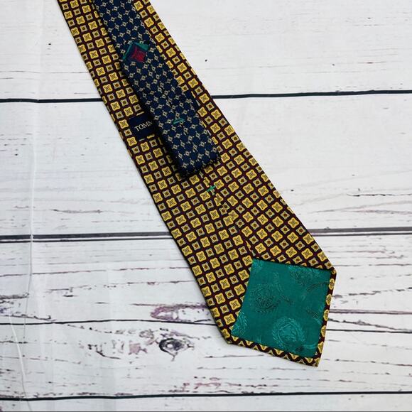 Tommy Hilfiger 100% silk made in Italy tie vintage - Picture 4 of 8
